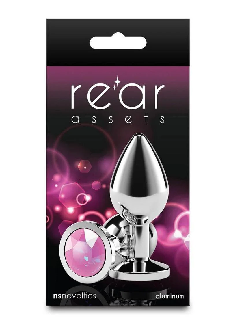 Rear Assets Aluminum Anal Plug with Pink Gem - Image 8