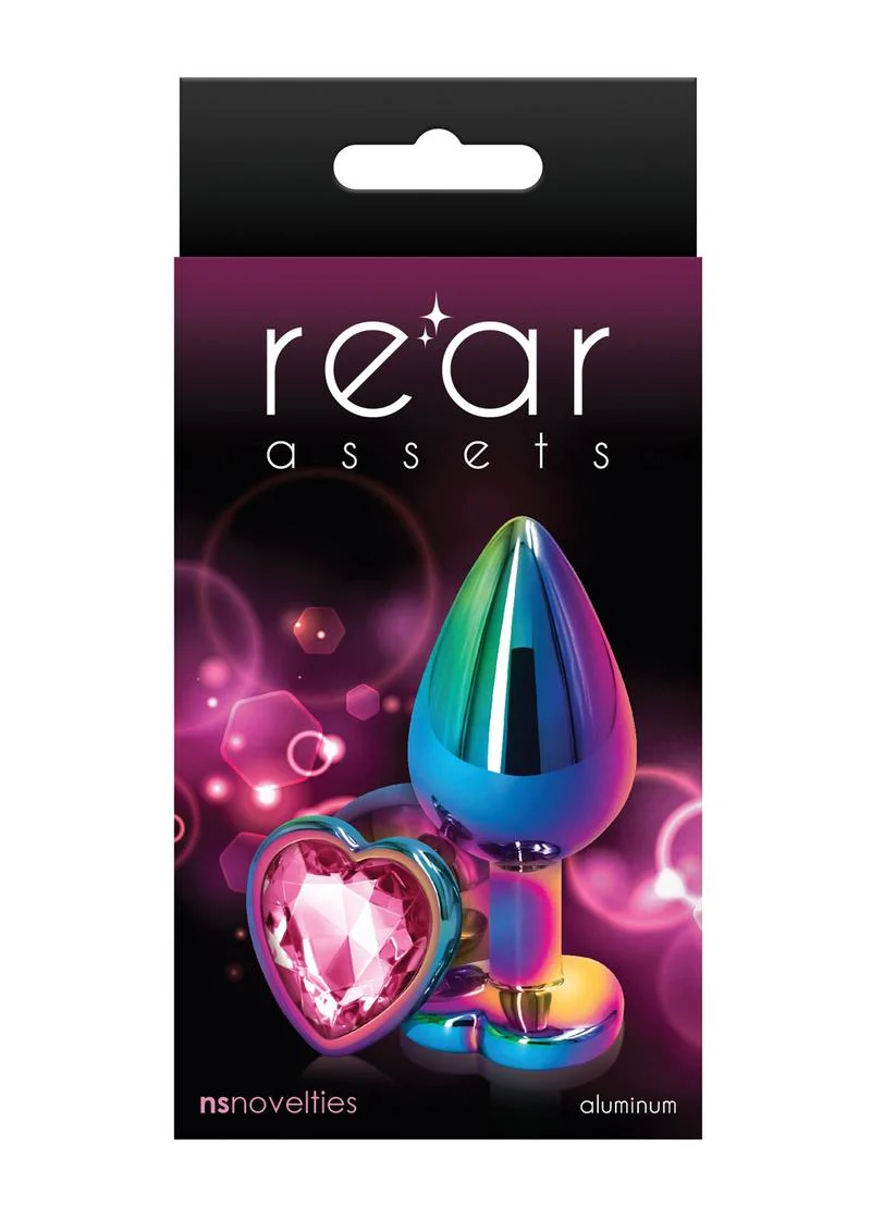 Rear Assets Multicolor Heart Anal Plug - Image 12
