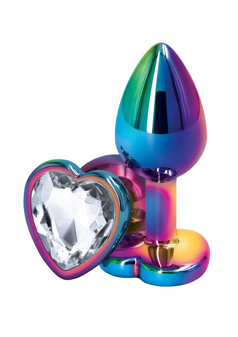 Rear Assets Multicolor Heart Anal Plug - Image 2