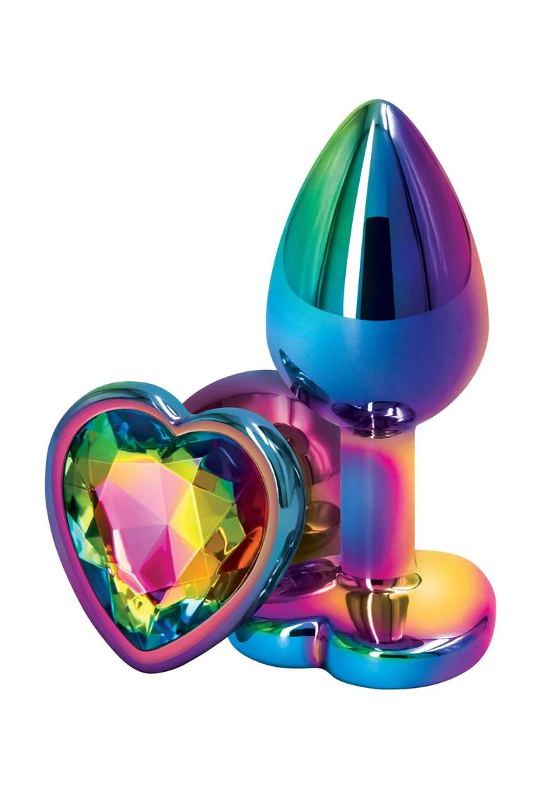Rear Assets Multicolor Heart Anal Plug - Image 4