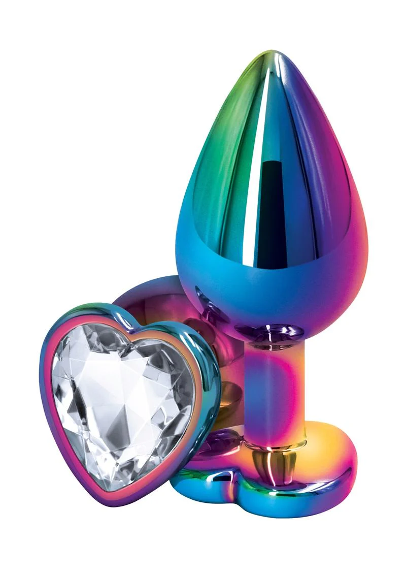 Rear Assets Multicolor Heart Anal Plug - Image 5