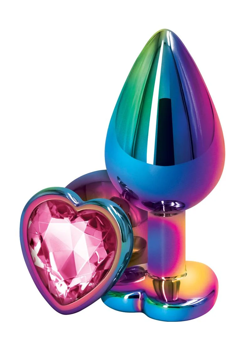 Rear Assets Multicolor Heart Anal Plug - Image 6