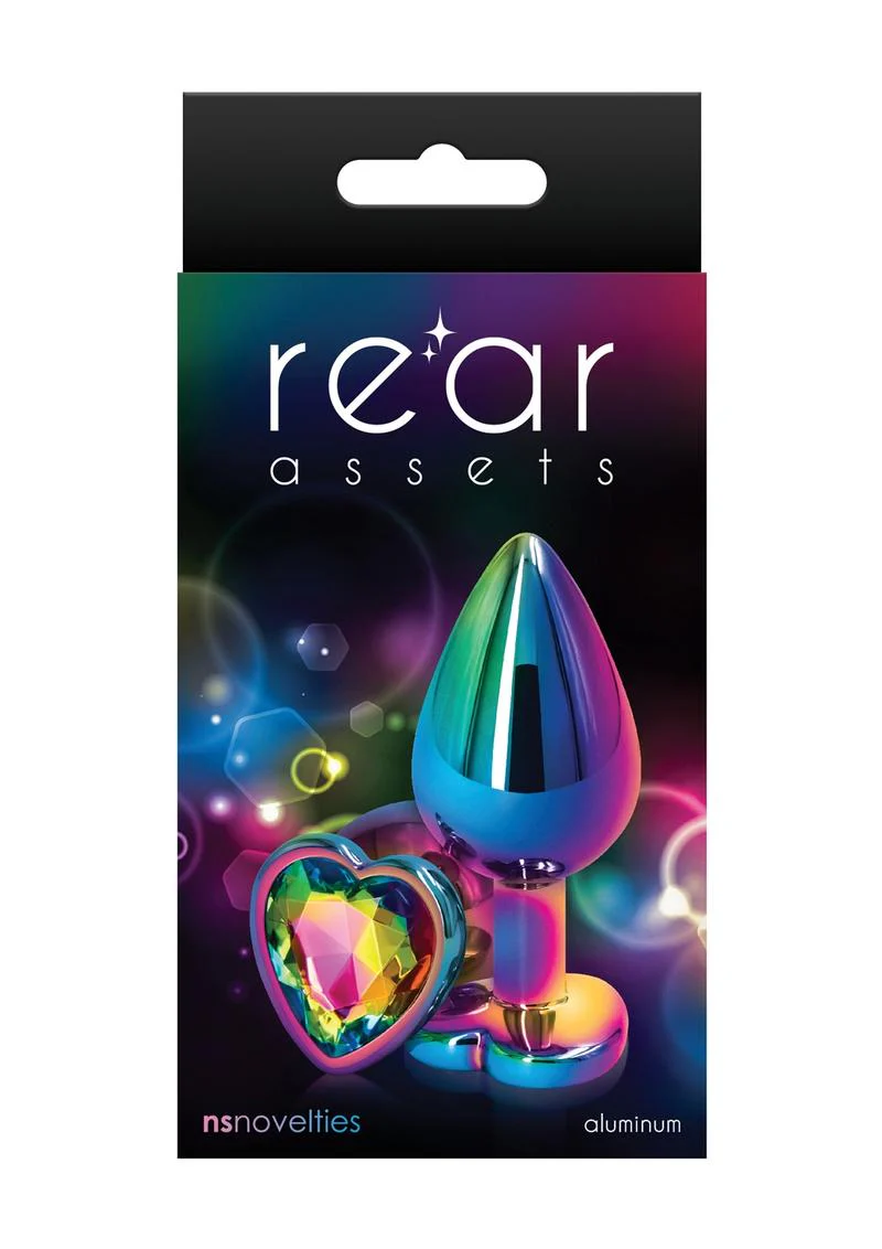 Rear Assets Multicolor Heart Anal Plug - Image 7