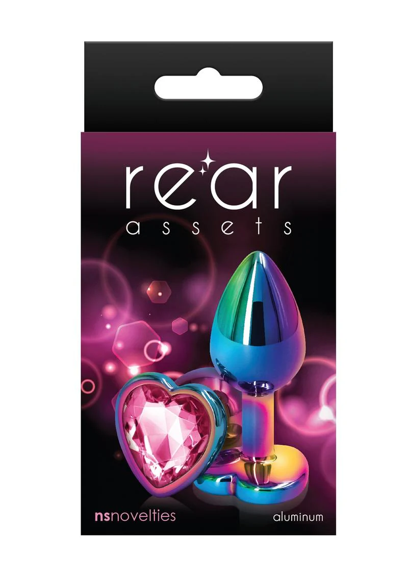 Rear Assets Multicolor Heart Anal Plug - Image 9