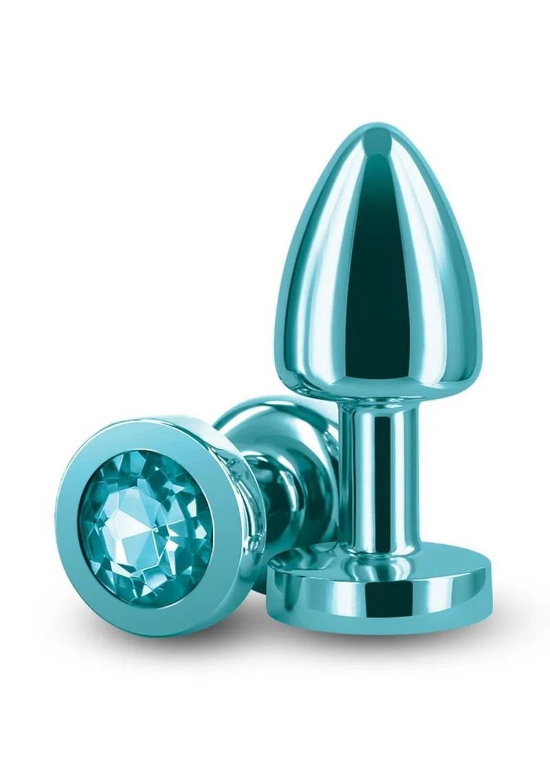 Rear Assets Petite Aluminum Anal Plug with Gem - Image 11