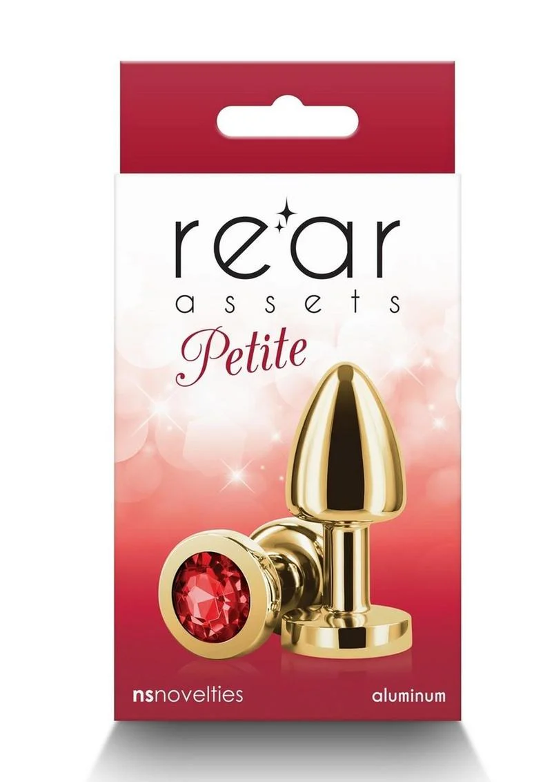 Rear Assets Petite Aluminum Anal Plug with Gem - Image 13