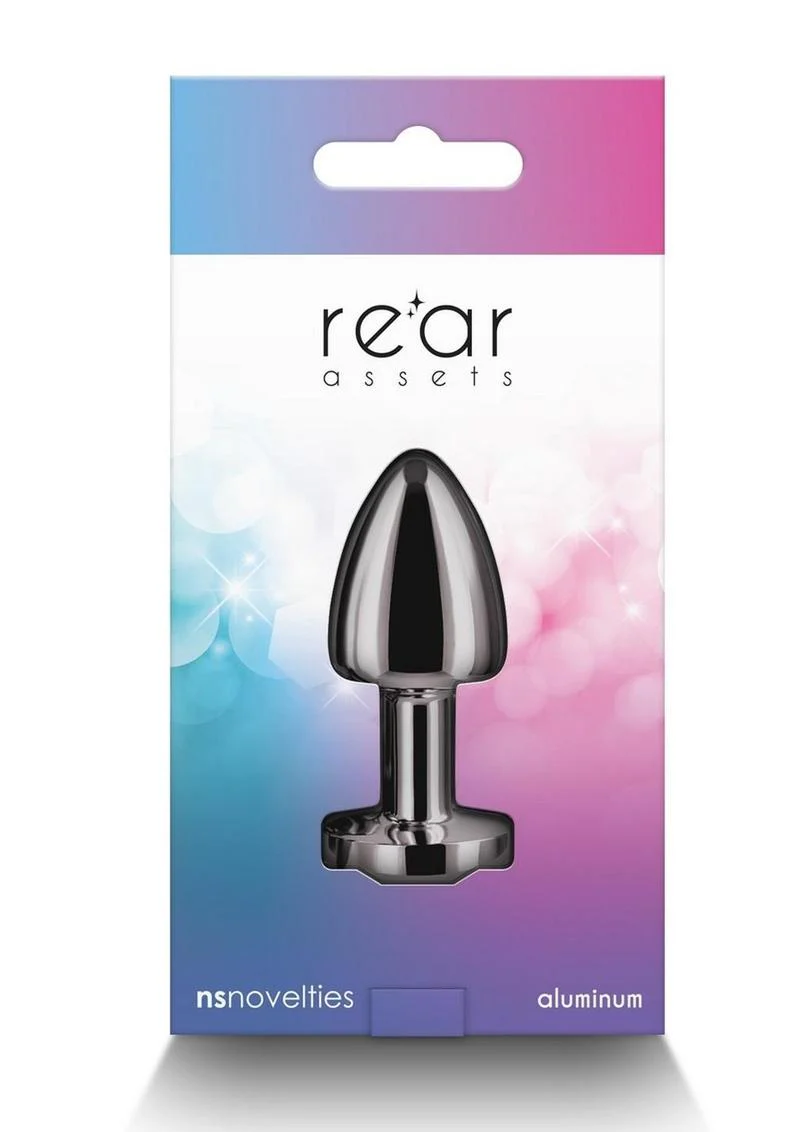 Rear Assets Petite Aluminum Anal Plug with Gem - Image 16