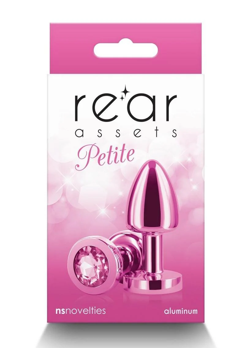 Rear Assets Petite Aluminum Anal Plug with Gem - Image 17