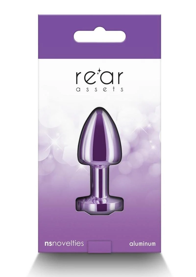 Rear Assets Petite Aluminum Anal Plug with Gem - Image 20