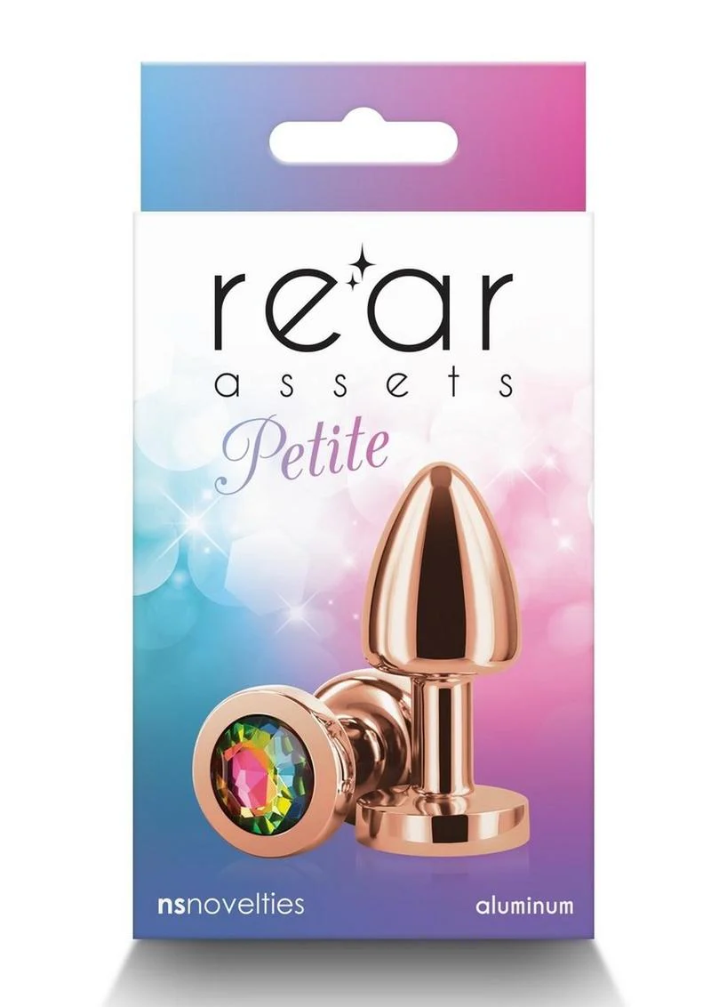 Rear Assets Petite Aluminum Anal Plug with Gem - Image 21