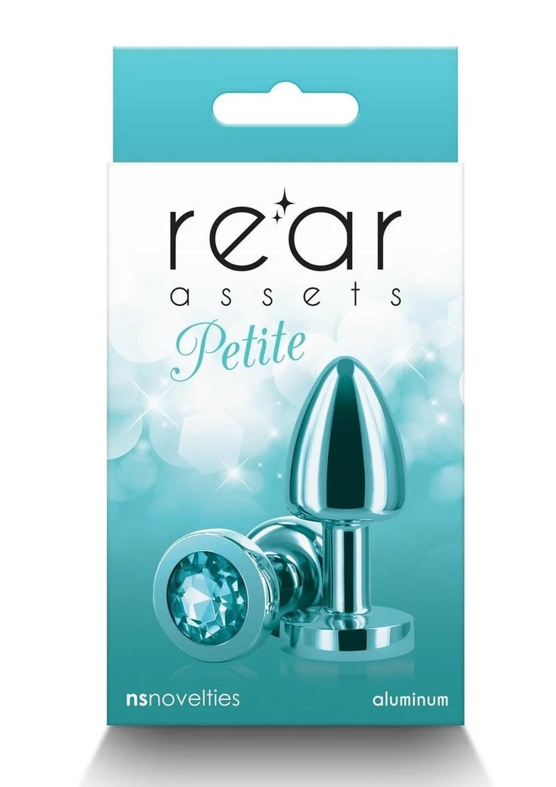 Rear Assets Petite Aluminum Anal Plug with Gem - Image 23