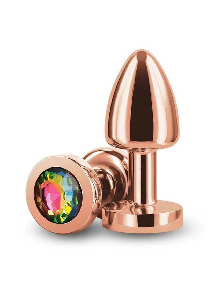 Rear Assets Petite Aluminum Anal Plug with Gem - Image 9