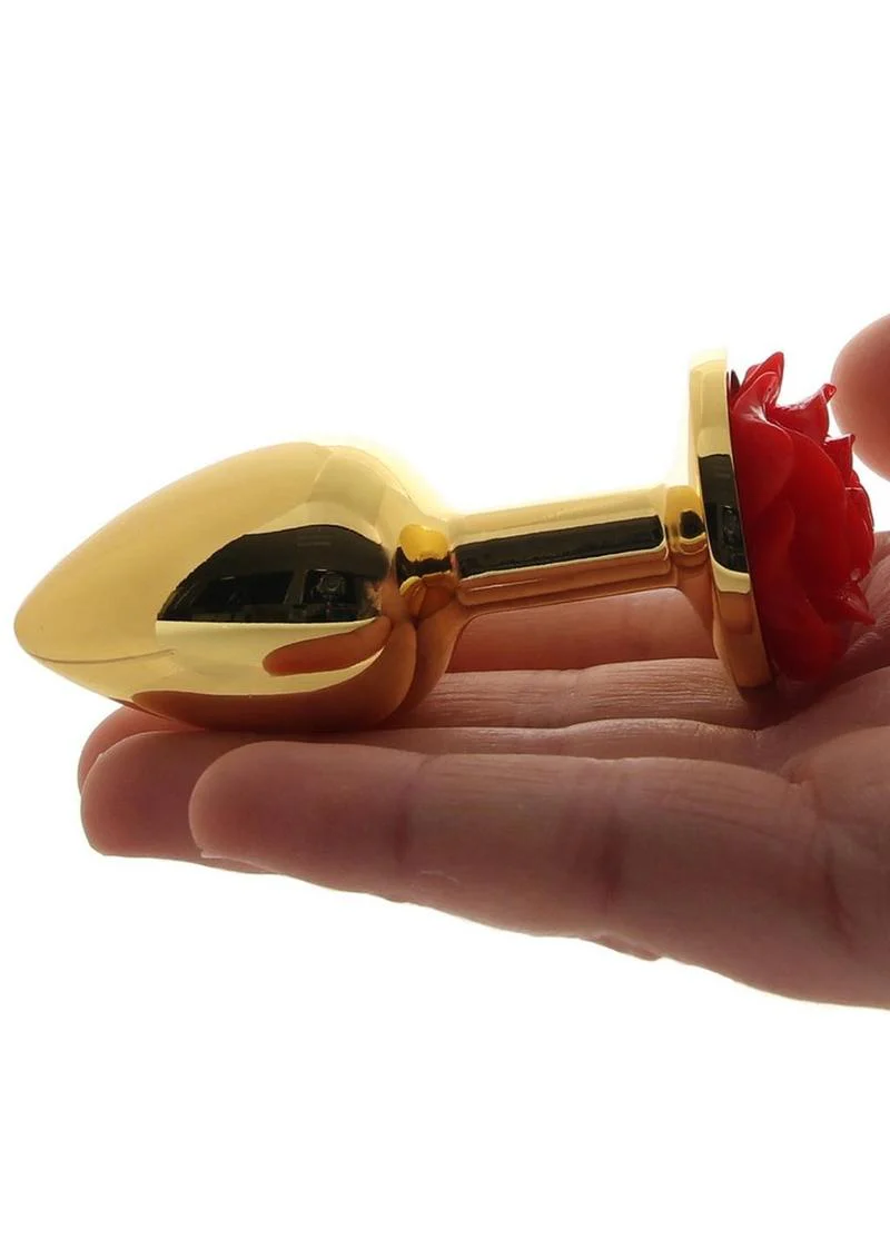 Rear Assets Rose Aluminum Elegant Anal Plug and Functional - Image 10