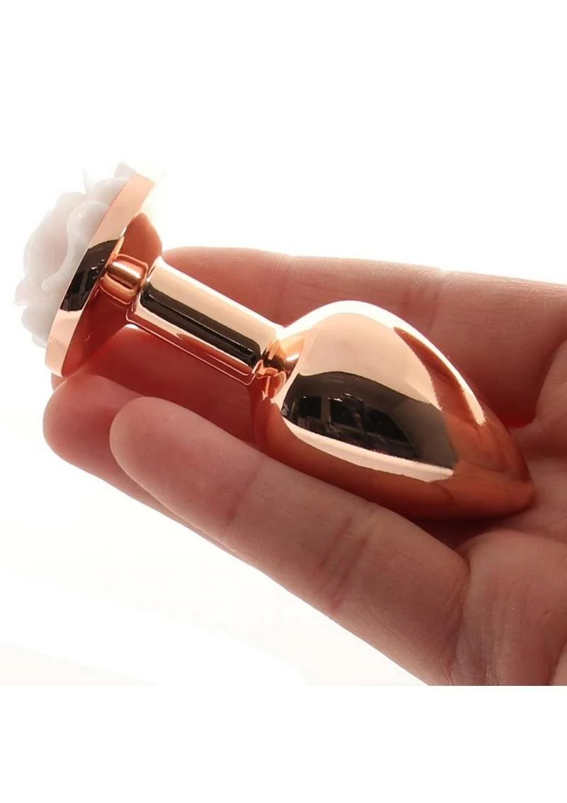 Rear Assets Rose Aluminum Elegant Anal Plug and Functional - Image 13