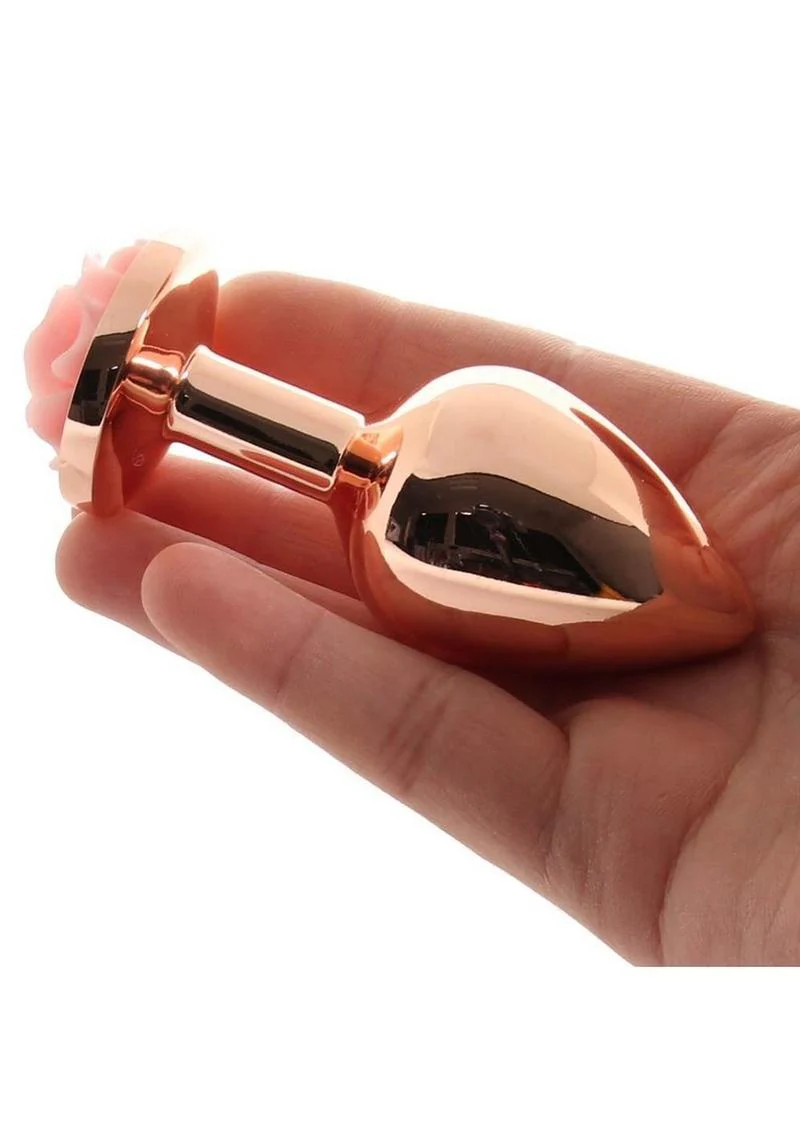 Rear Assets Rose Aluminum Elegant Anal Plug and Functional - Image 18