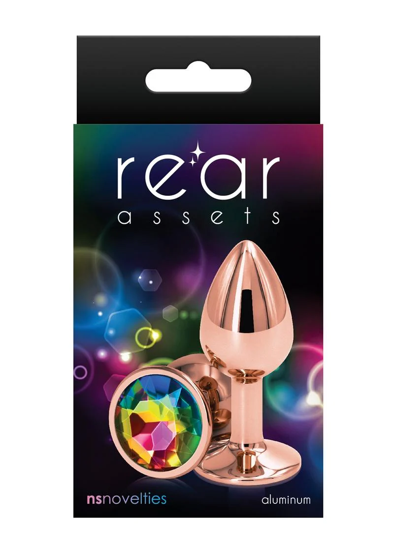 Rear Assets Rose Comfortable Gold Aluminum Anal Plug - Image 11