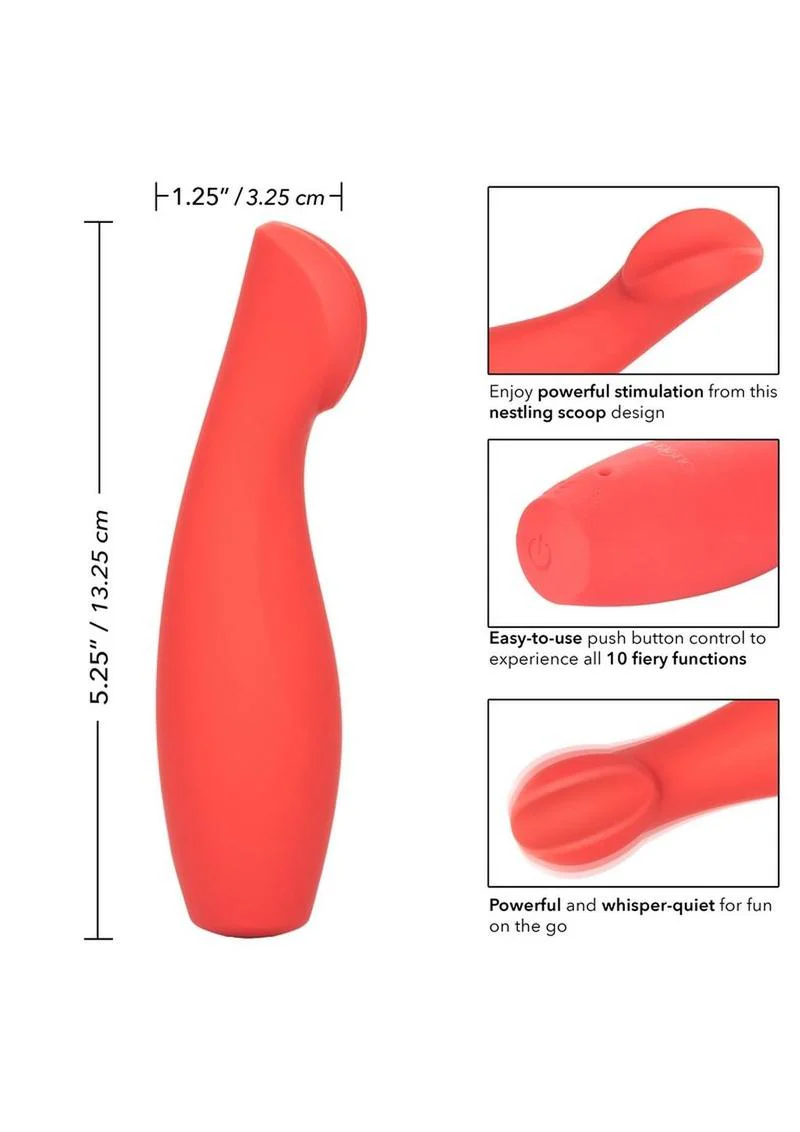 Red Hot Ignite Clitoral Stimulation Silicone Rechargeable Waterproof - Image 4