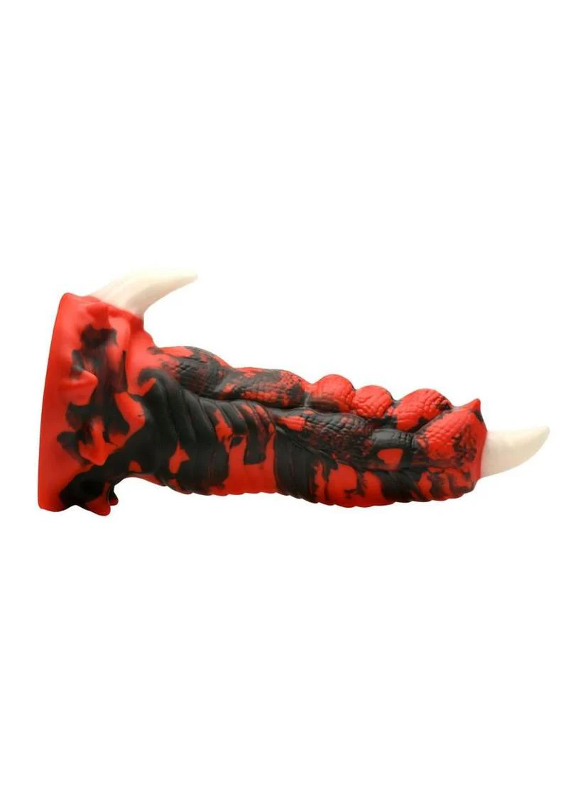 Red Talon Vibrating Silicone Dildo - Image 2