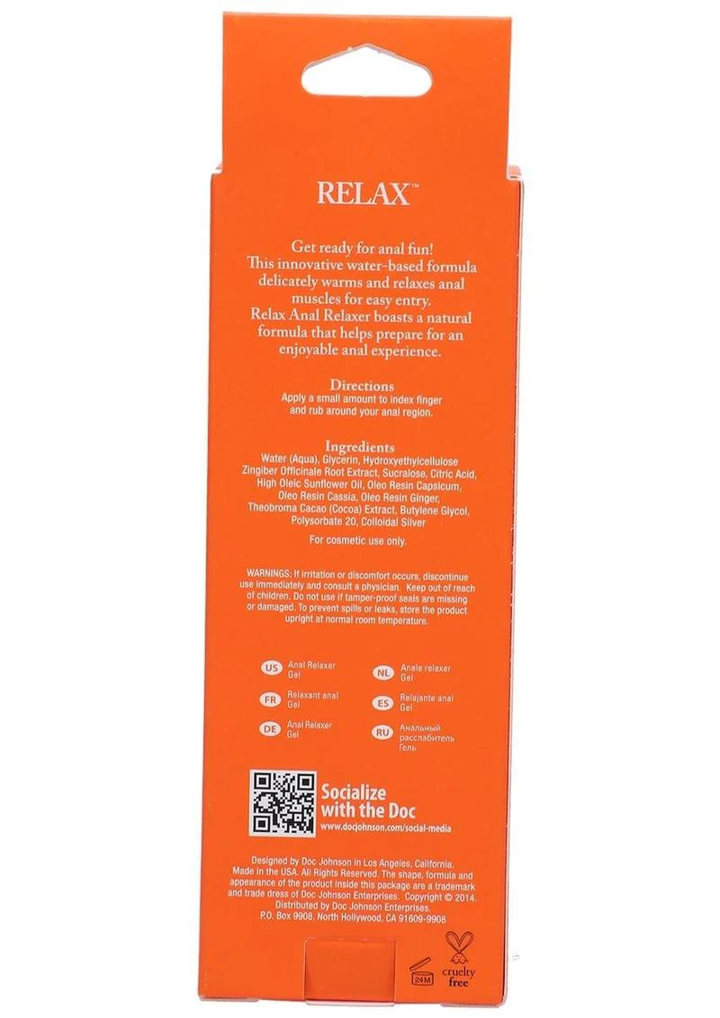 Relax Anal Relaxer Gel Water Based Formula - Image 5
