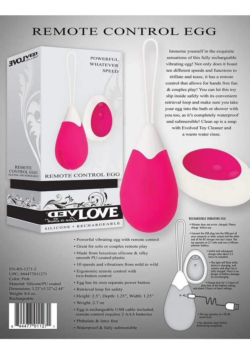 Remote Control Rechargeable Silicone Egg Vibrators - Image 3