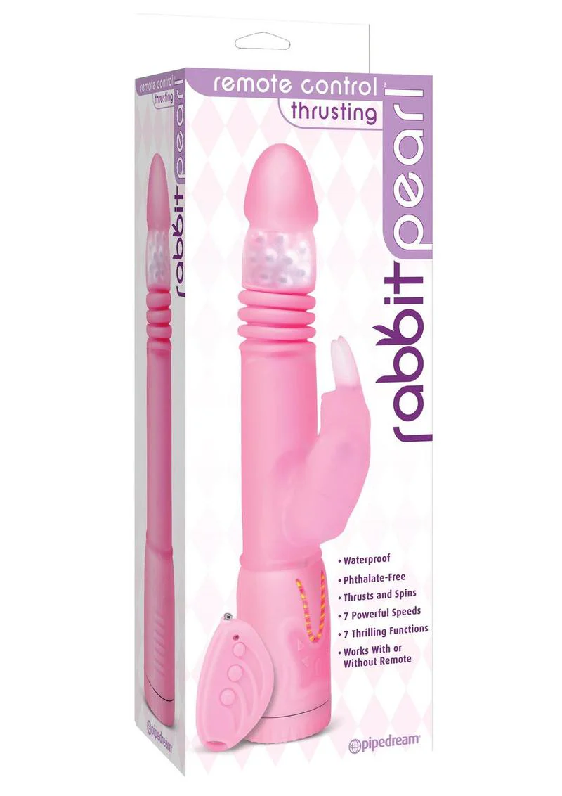 Remote Control Thrusting Rabbit Pearl Vibrator - Image 3