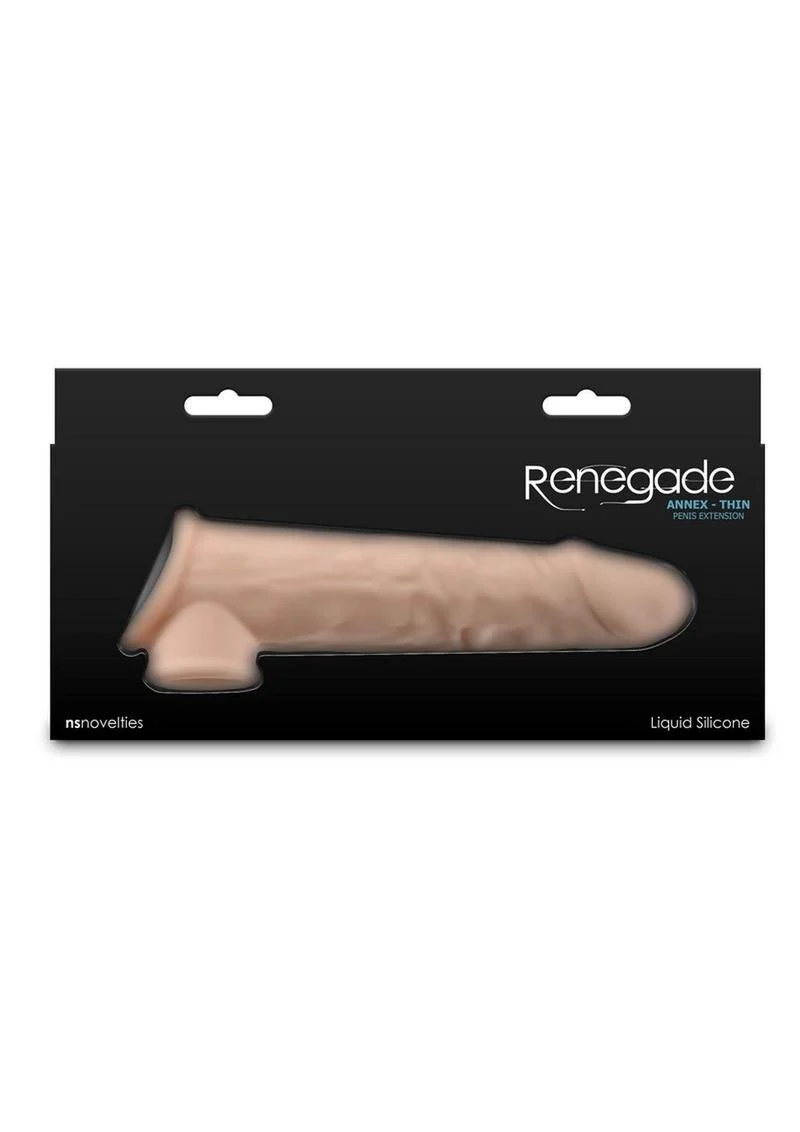 Renegade Annex Thin Penis Extension Liquid Silicone Stroker - Image 5