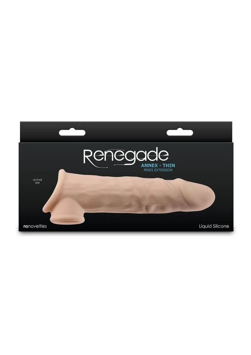 Renegade Annex Thin Penis Extension Liquid Silicone Stroker - Image 8
