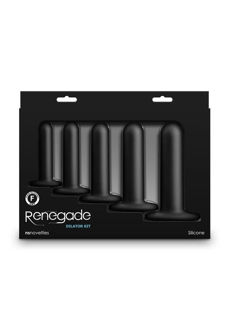 Renegade Dilator Kit  5 Piece Silicone Anal Plugs with Suction Cups - Image 4