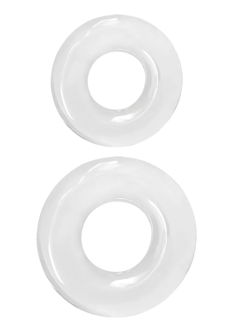Renegade Double Stack Super Stretchable Cock With Clear Rings Set - Image 2