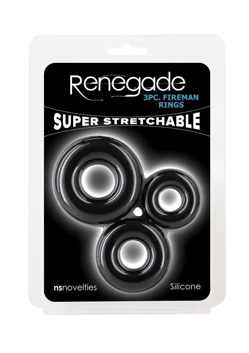 Renegade Fireman Rings Super Stretchable Silicone Set - Image 4