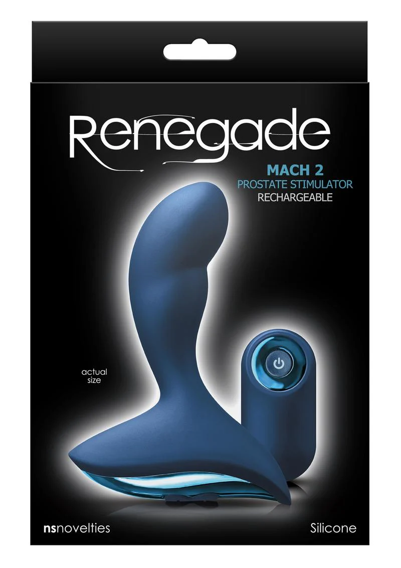 Renegade Mach 2 Rechargeable Prostate Stimulator Silicone with Remote - Image 2