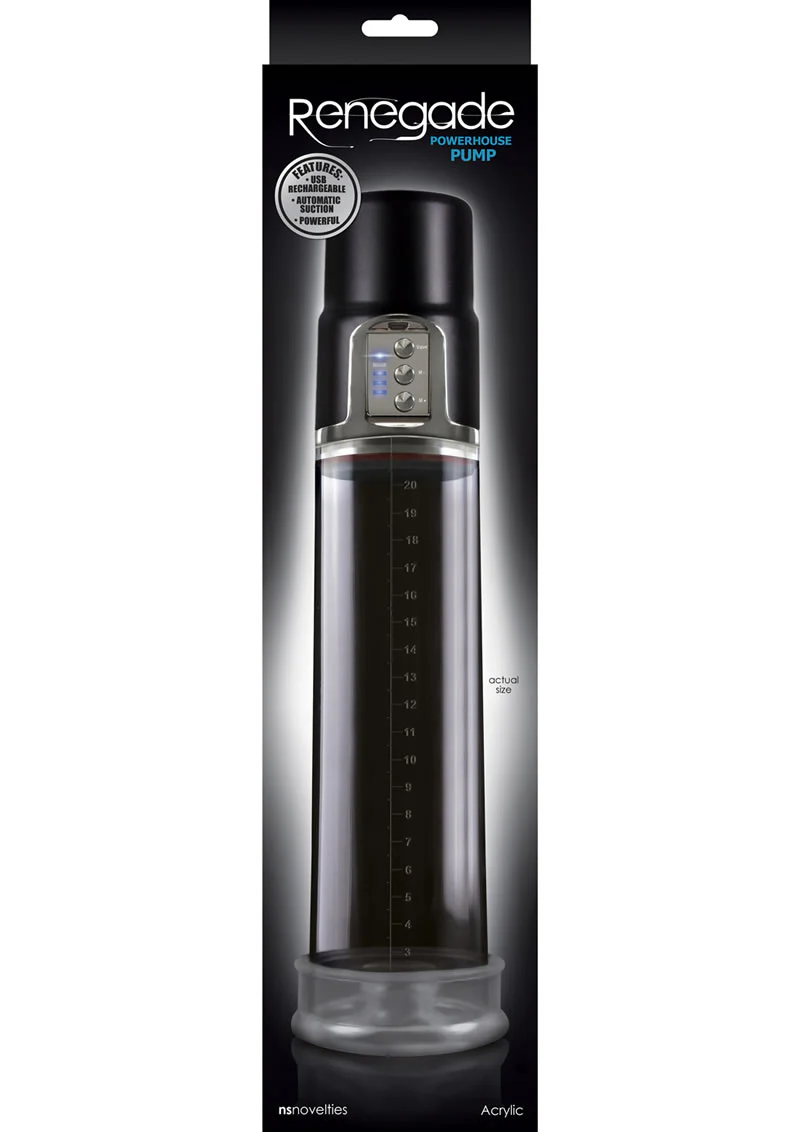 Renegade Powerhouse Rechargeable Penis Pump Automatic Suction - Image 4