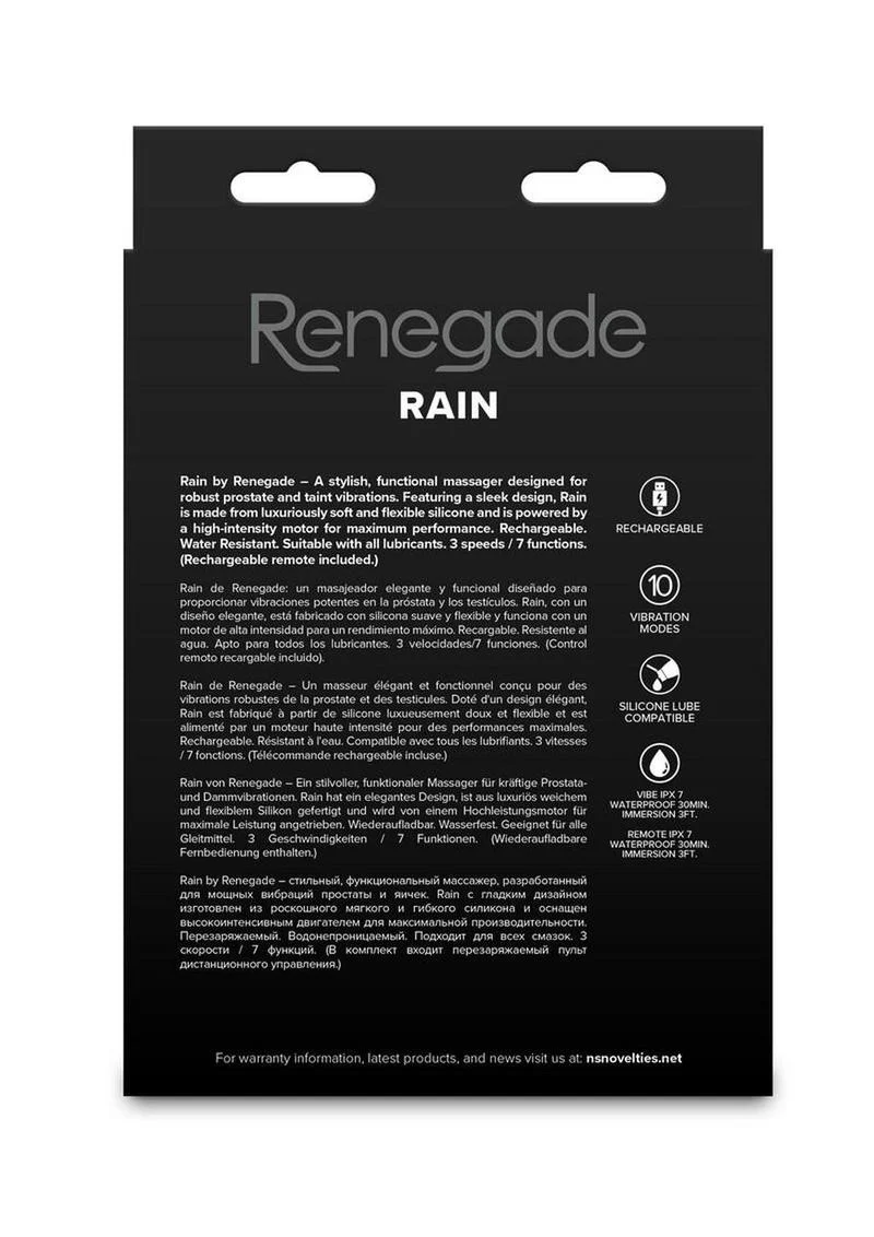 Renegade Rain Rechargeable Silicone Massager - Image 3