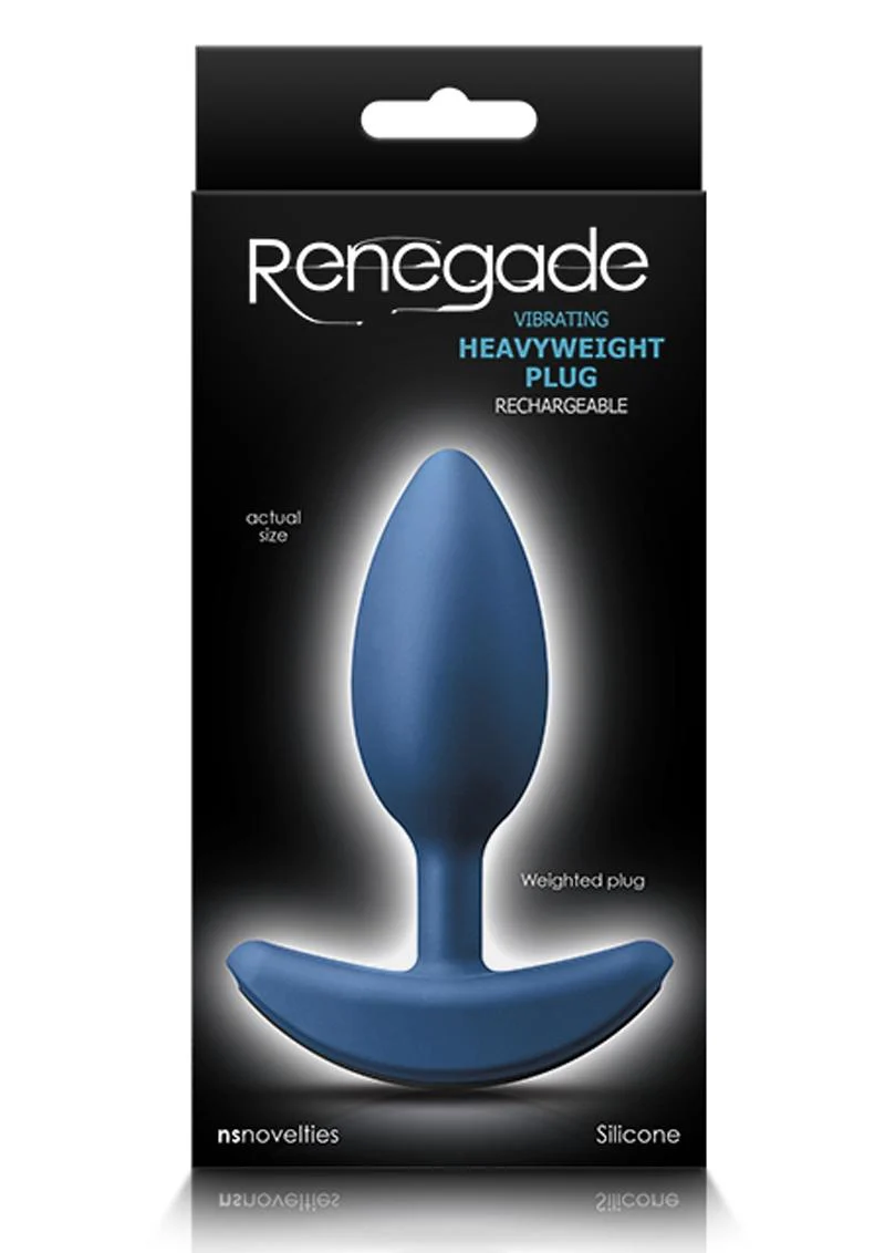 Renegade Rechargeable Silicone Vibrating Heavyweight Anal Plug - Image 2