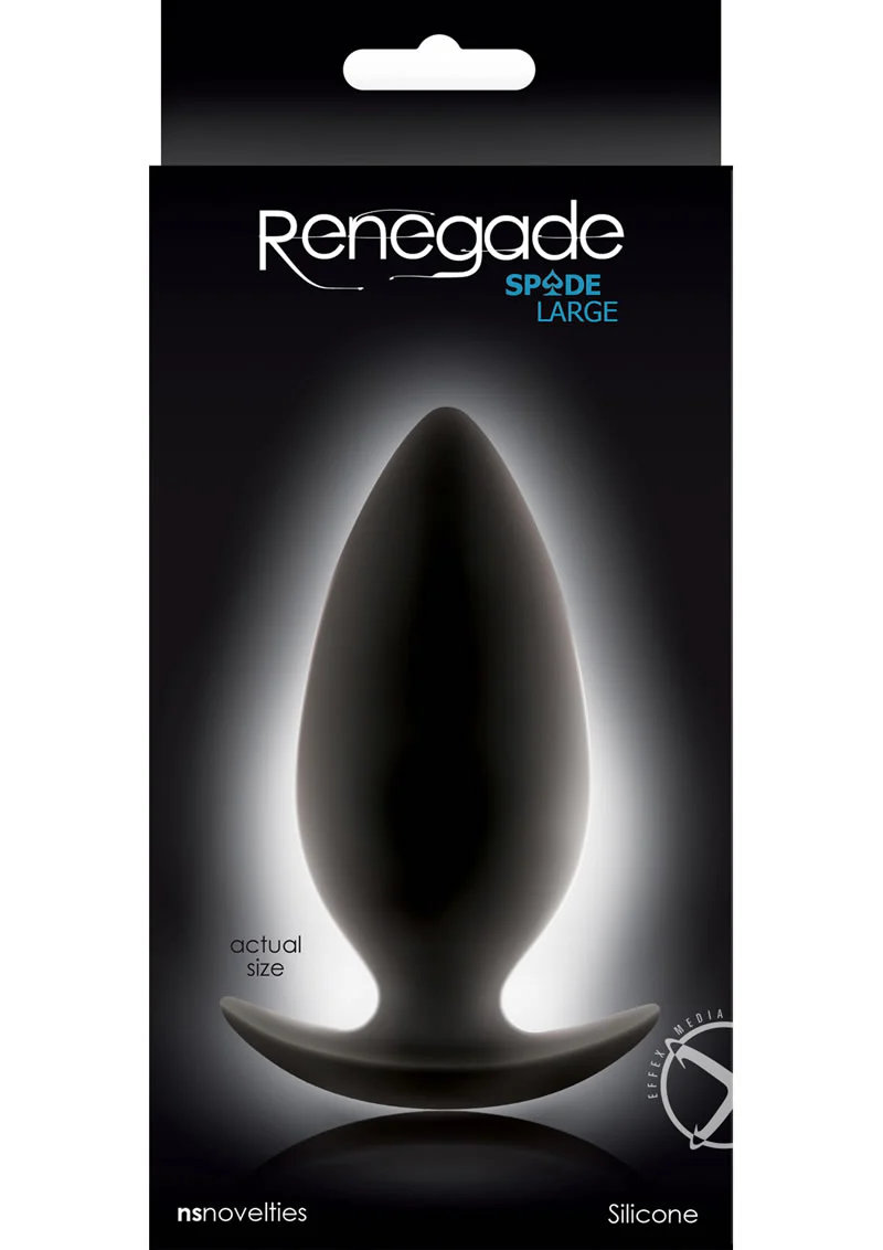 Renegade Spade Large Silicone Anal Plug Tapered Butt Plug - Image 2