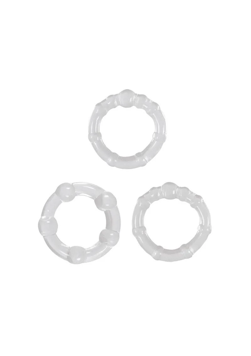 Renegade Super Stretchable Intensity Rings Set of 3 Clear - Image 2