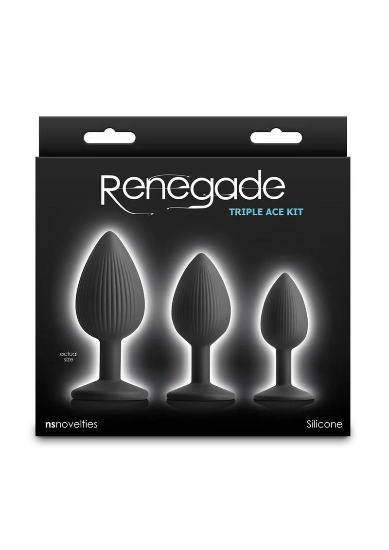 Renegade Triple Ace Silicone Anal Plugs Kit - Image 3