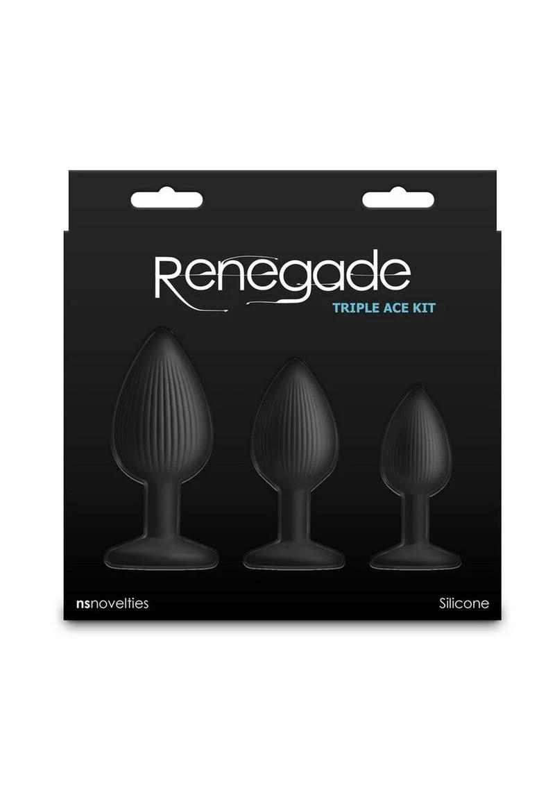 Renegade Triple Ace Silicone Anal Plugs Kit - Image 4