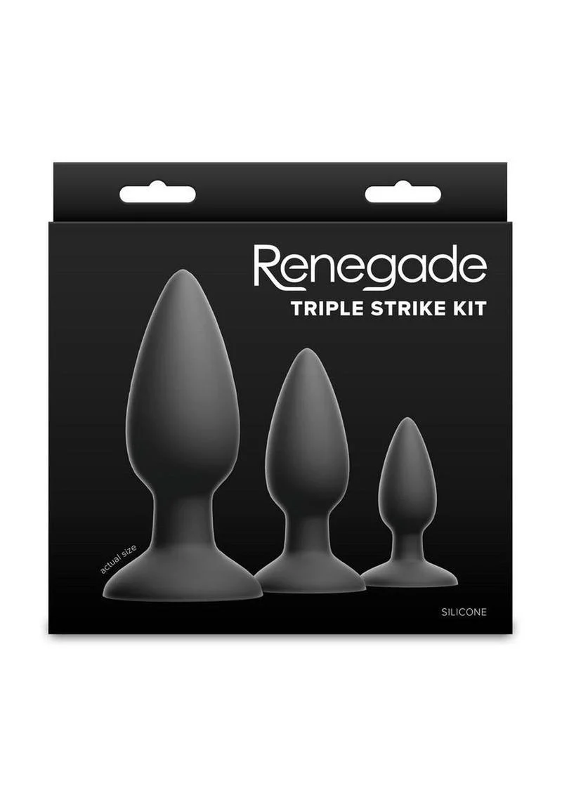 Renegade Triple Strike Anal Plug Kit - Image 4