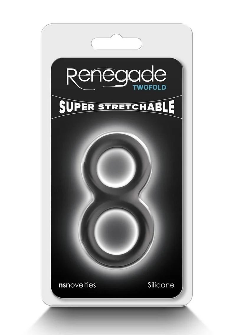 Renegade Twofold Silicone Cock Ring Super Stretchable Dual-Ring - Image 3