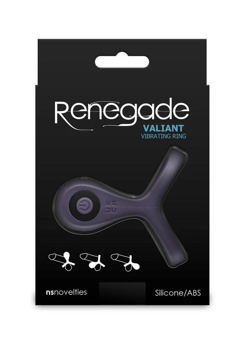 Renegade Valiant Rechargeable Silicone Cock and Ball Ring - Image 3