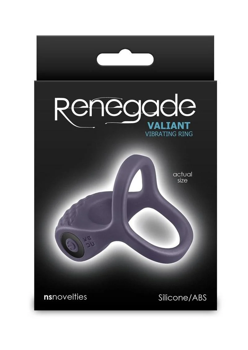 Renegade Valiant Rechargeable Silicone Cock and Ball Ring - Image 4