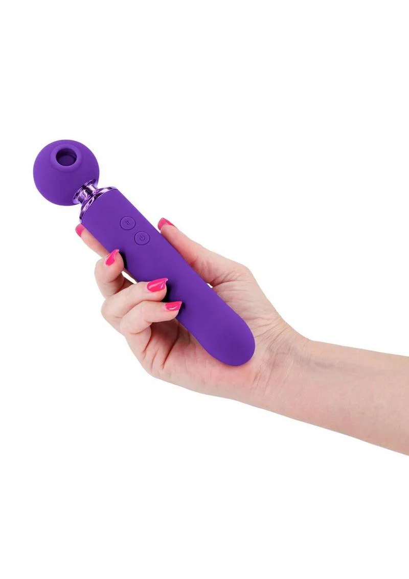 Revel Fae Rechargeable Silicone Vibrator with Clitoral Stimulator - Image 2