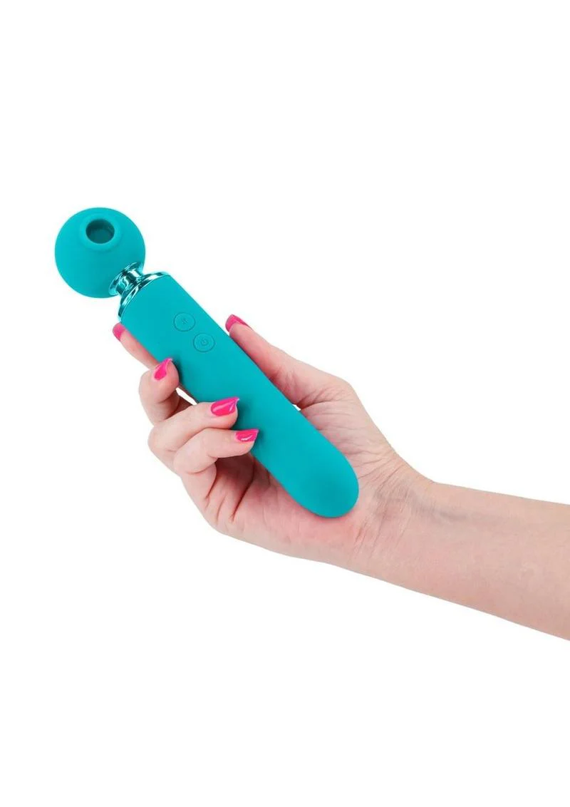 Revel Fae Rechargeable Silicone Vibrator with Clitoral Stimulator - Image 4