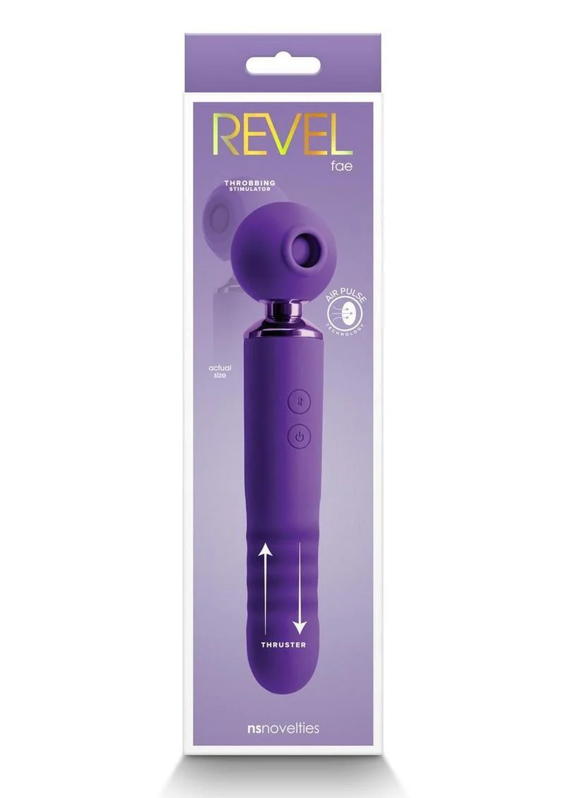 Revel Fae Rechargeable Silicone Vibrator with Clitoral Stimulator - Image 5