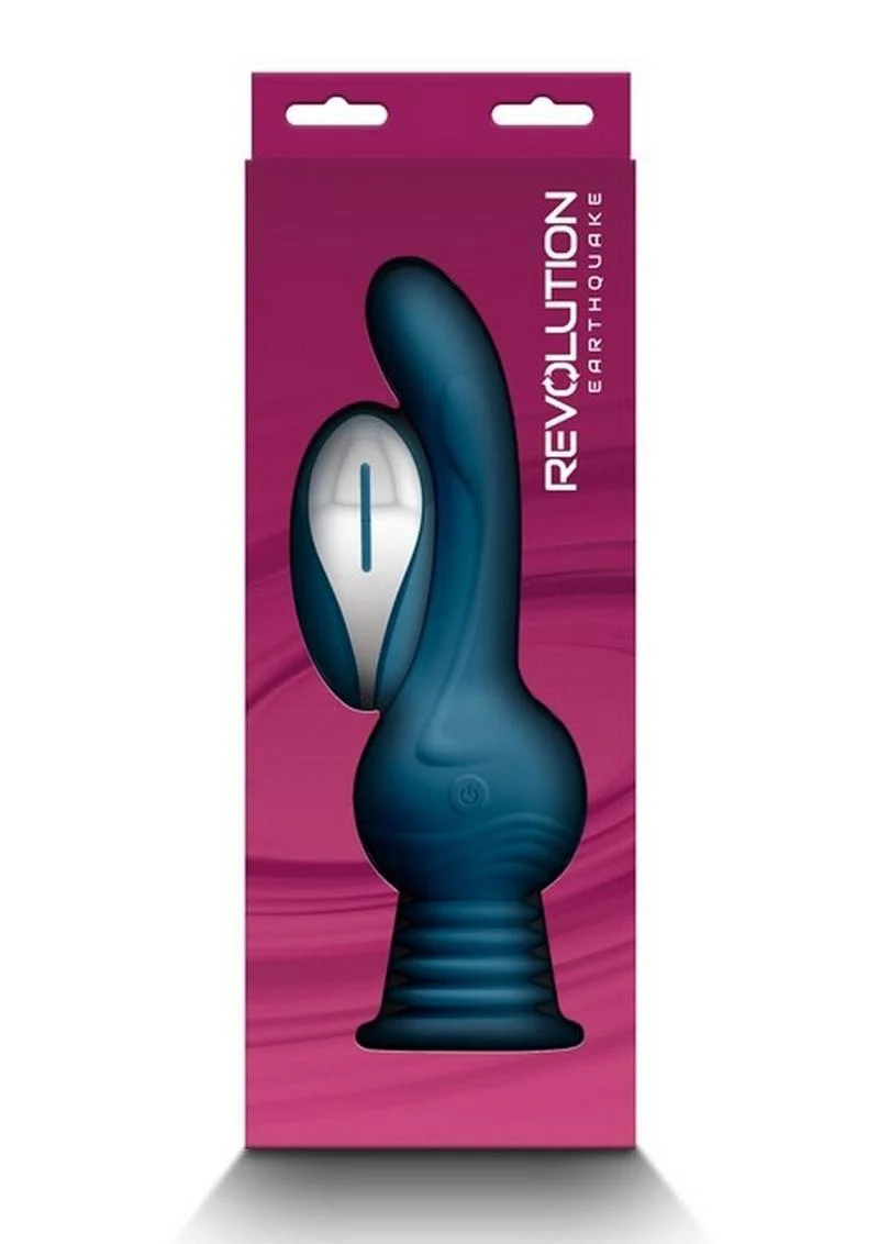 Revolution Earthquake Rechargeable Silicone Vibrator with Remote - Image 4