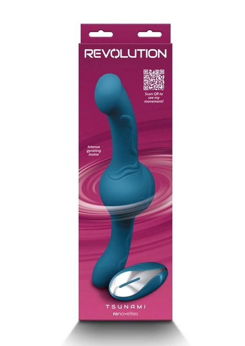 Revolution Tsunami Rechargeable Silicone Vibrator with Remote - Image 3
