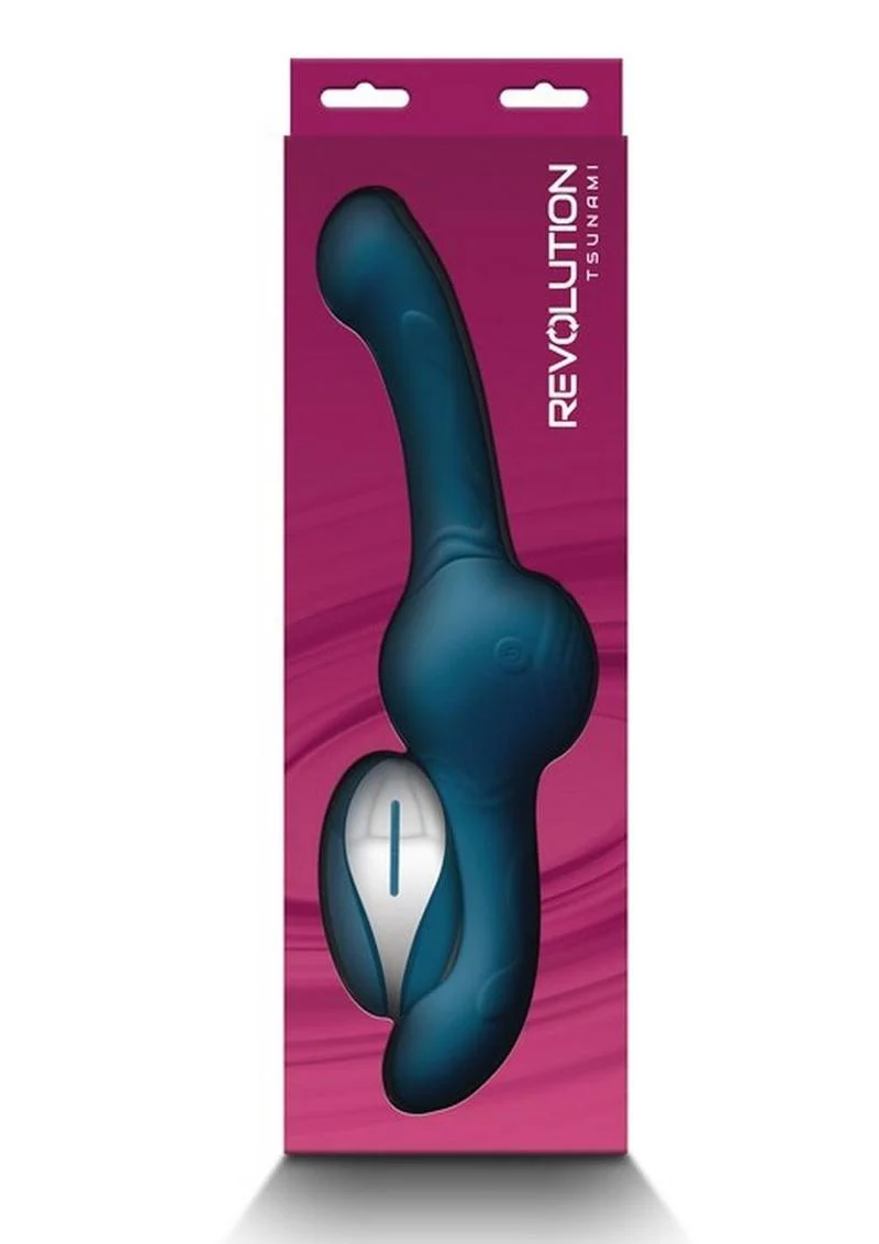 Revolution Tsunami Rechargeable Silicone Vibrator with Remote - Image 4