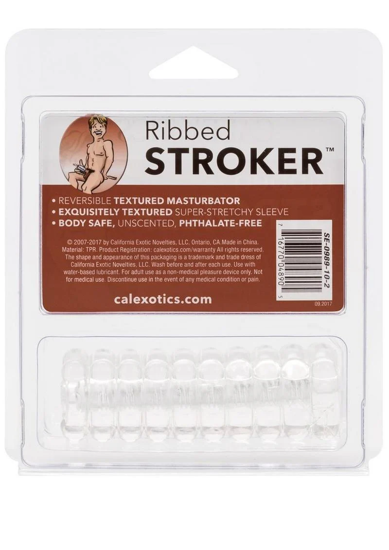 Ribbed Stroker Textured TPE Male Masturbator Sleeve - Image 3