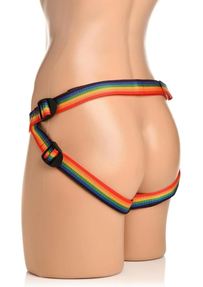 Ride The Rainbow Strap-On Harness Adjustable Universal Harness - Image 3